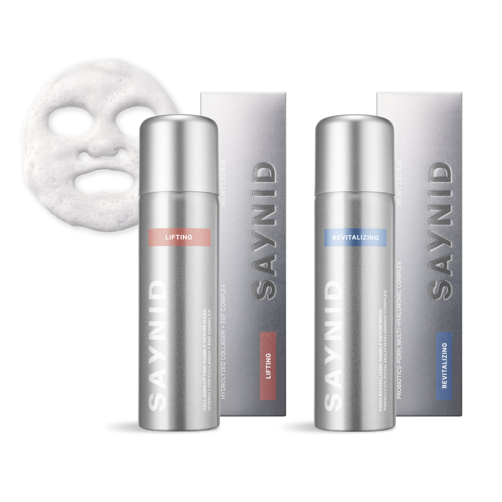 CO₂ Bubble Serum Mask Duo | Collagen Lifting & PDRN Revitalizing