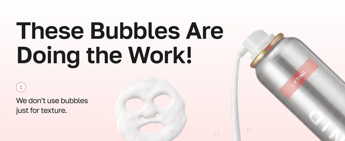 These bubbles are doing the work: Collagen Lifting CO2 Bubble Serum Mask