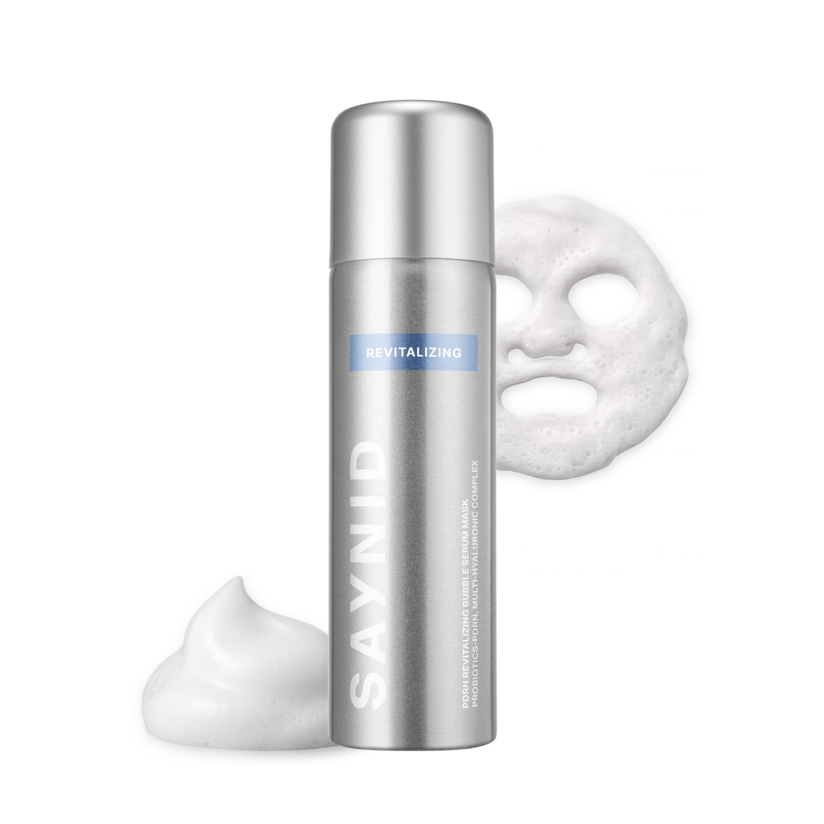 SAYNID PDRN Revitalizing CO2 Bubble Serum Mask bottle with bubble foam texture